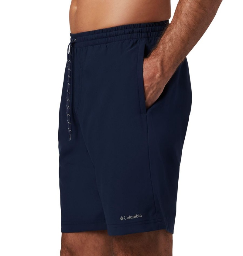 Navy Columbia Summertide Stretch Men's Shorts | 65201ZCDH