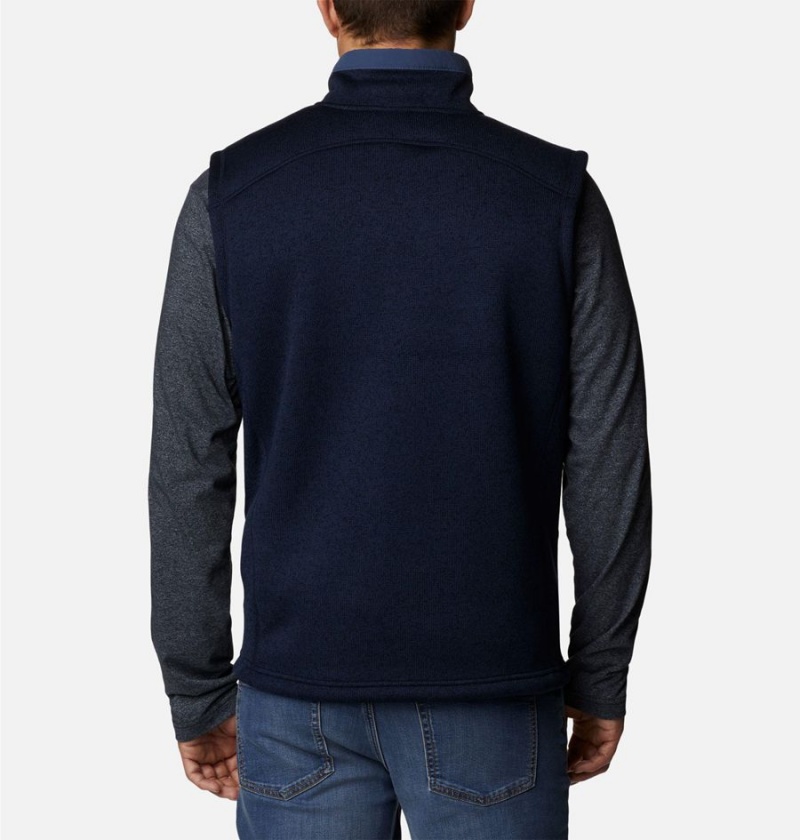 Navy Columbia Sweater Weather Men's Vest | 61394IDLK