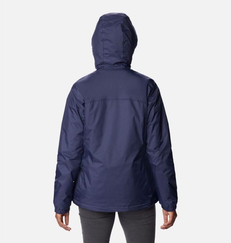 Navy Columbia Switchback Sherpa Lined Women's Rain Jacket | 24168SXUD