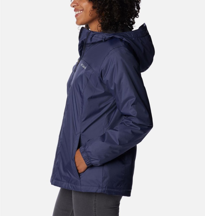 Navy Columbia Switchback Sherpa Lined Women's Rain Jacket | 24168SXUD