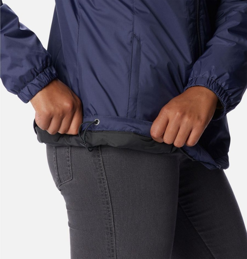 Navy Columbia Switchback Sherpa Lined Women's Rain Jacket | 24168SXUD