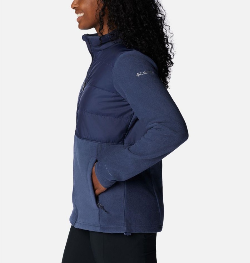 Navy Columbia Tamarancho Full Zip Women's Fleece Jacket | 13295WTIR