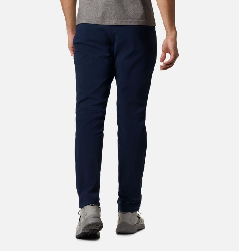 Navy Columbia Tech Trail Warm Men's Pants | 98360MTIO