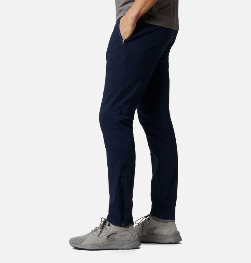 Navy Columbia Tech Trail Warm Men's Pants | 98360MTIO