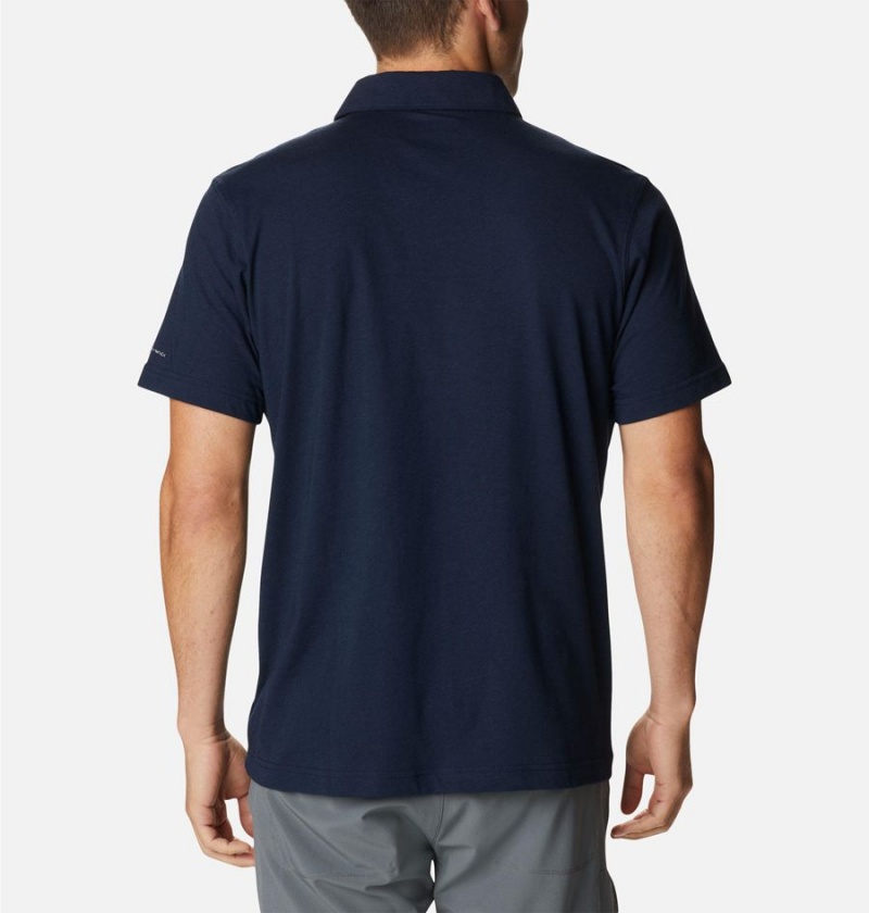 Navy Columbia Thistletown Hills Men's Polo Shirt | 67291FBNY