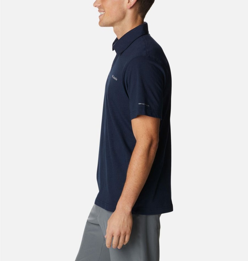 Navy Columbia Thistletown Hills Men's Polo Shirt | 67291FBNY