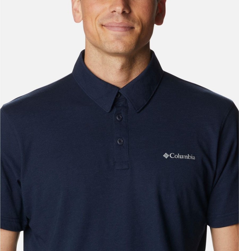 Navy Columbia Thistletown Hills Men's Polo Shirt | 67291FBNY