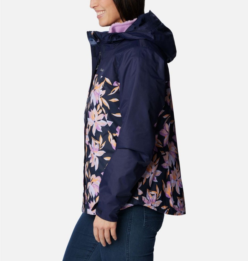 Navy Columbia Tunnel Falls II Interchange Women's 3 In 1 Jackets | 81073GFIH