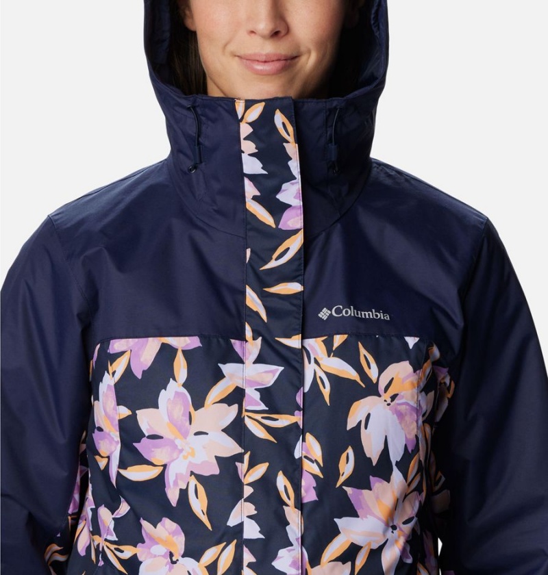 Navy Columbia Tunnel Falls II Interchange Women's 3 In 1 Jackets | 81073GFIH