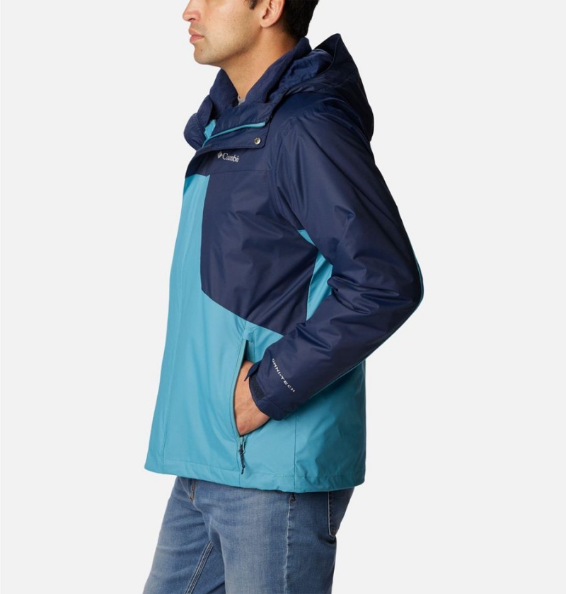 Navy Columbia Tunnel Falls Interchange Men's 3 In 1 Jackets | 04571TBQM