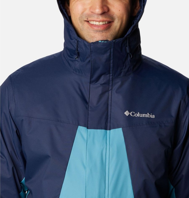 Navy Columbia Tunnel Falls Interchange Men's 3 In 1 Jackets | 04571TBQM