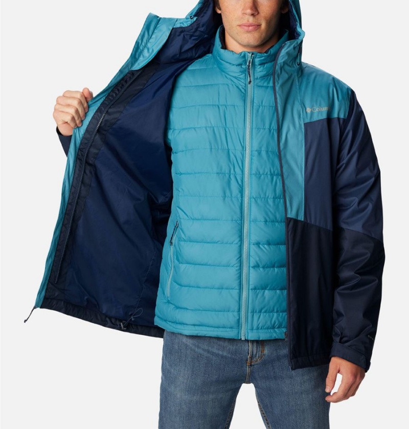 Navy Columbia Wallowa Park Interchange Men's 3 In 1 Jackets | 25948AHQY