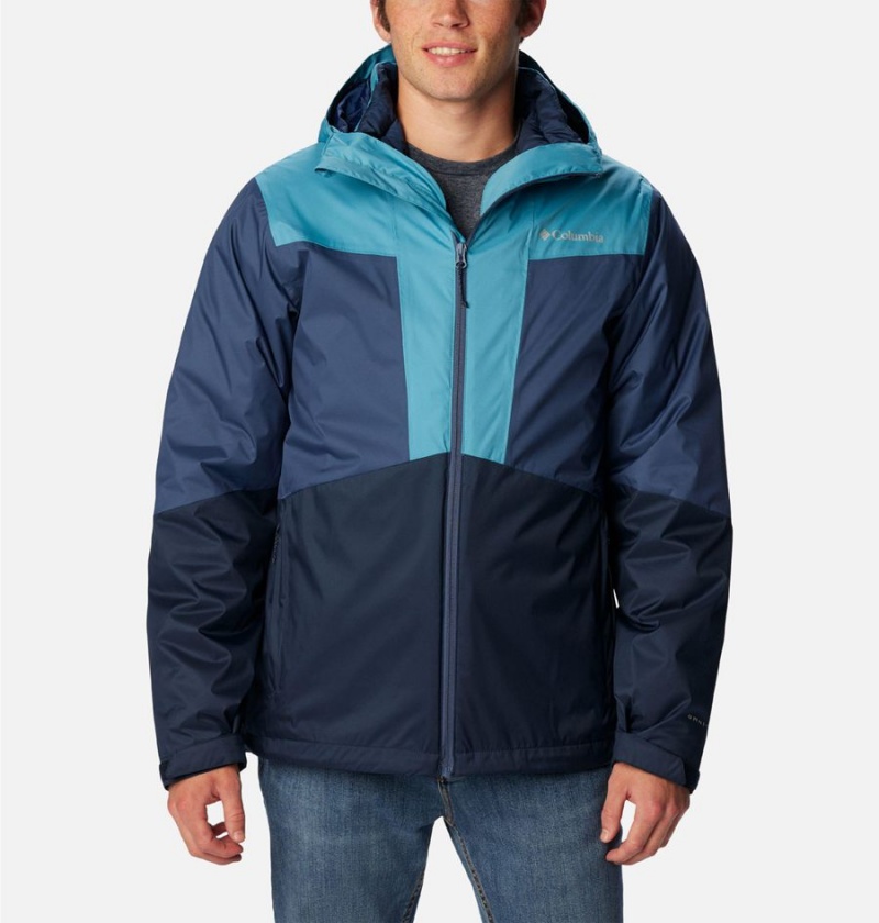 Navy Columbia Wallowa Park Interchange Men\'s 3 In 1 Jackets | 25948AHQY