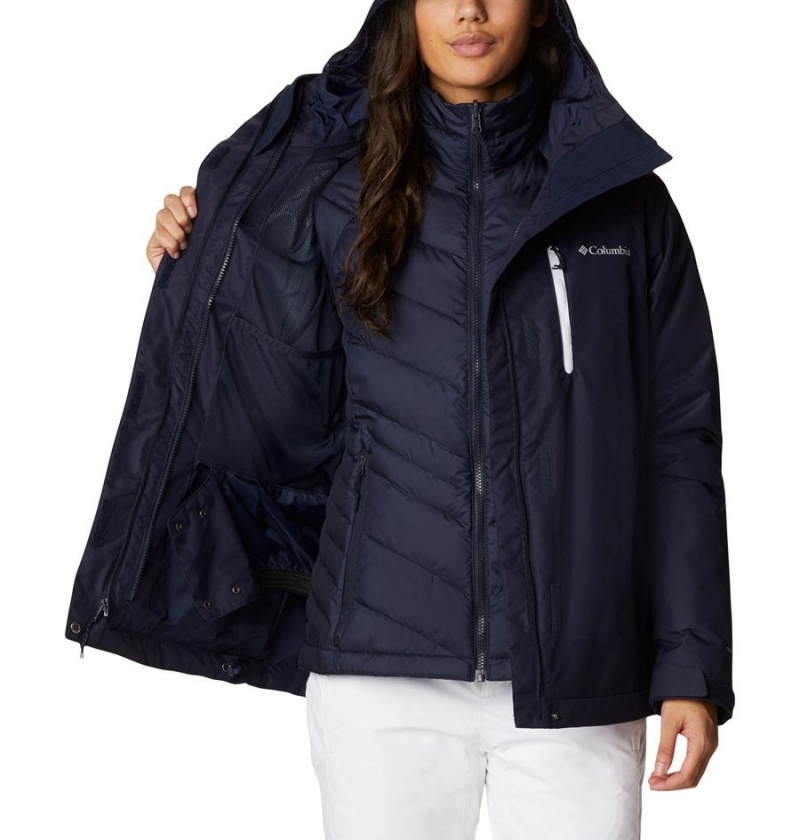 Navy Columbia Whirlibird IV Interchange Women's Ski Jacket | 18934NVJC