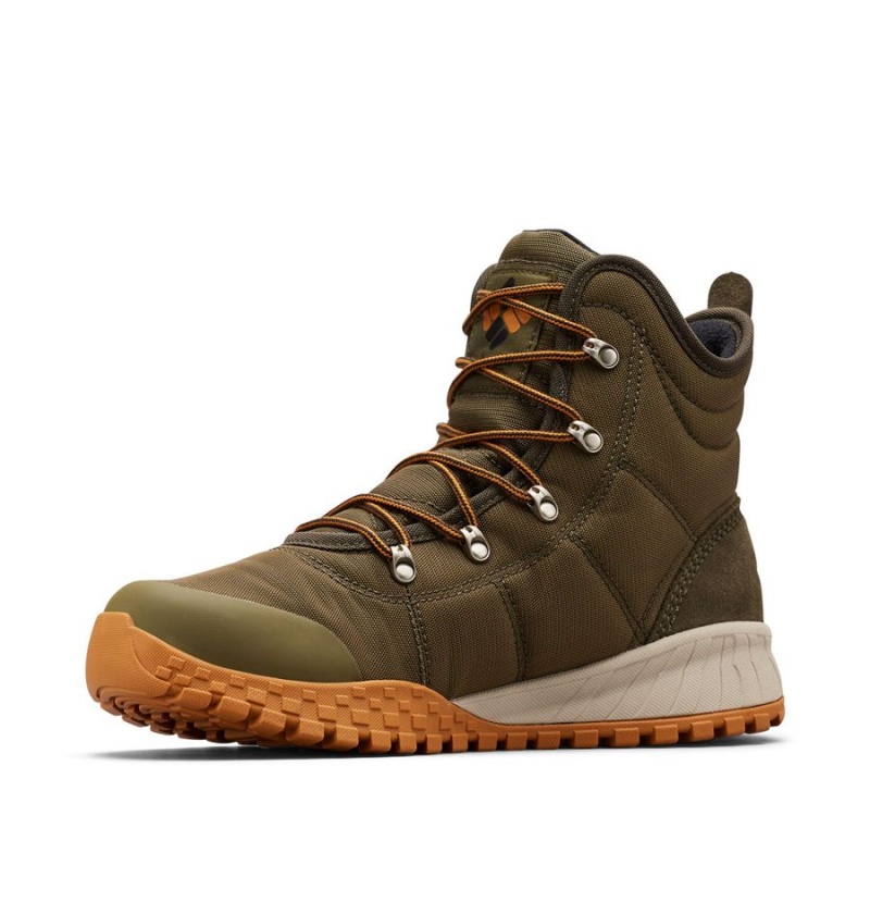 Olive Columbia Fairbanks Omni Heat Men's Boots | 53708TALJ