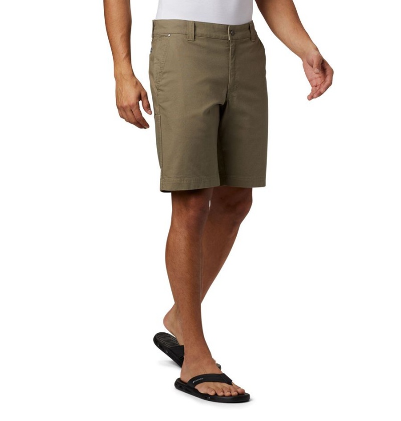 Olive Columbia Flex ROC Men's Shorts | 25190CLYS