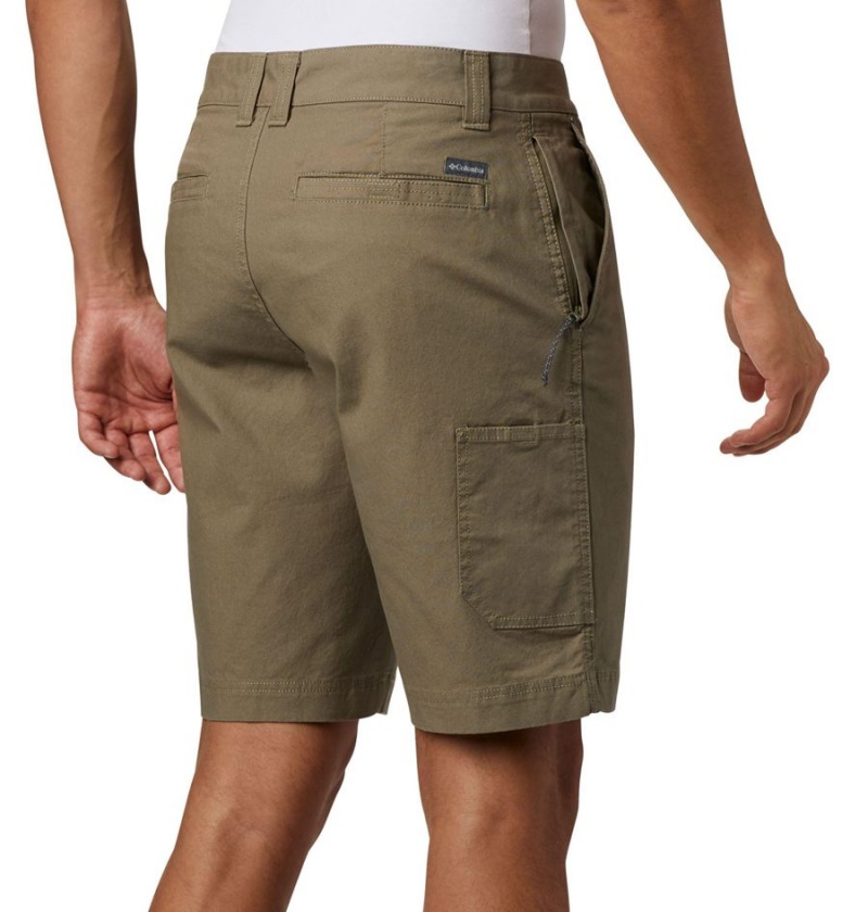 Olive Columbia Flex ROC Men's Shorts | 25190CLYS