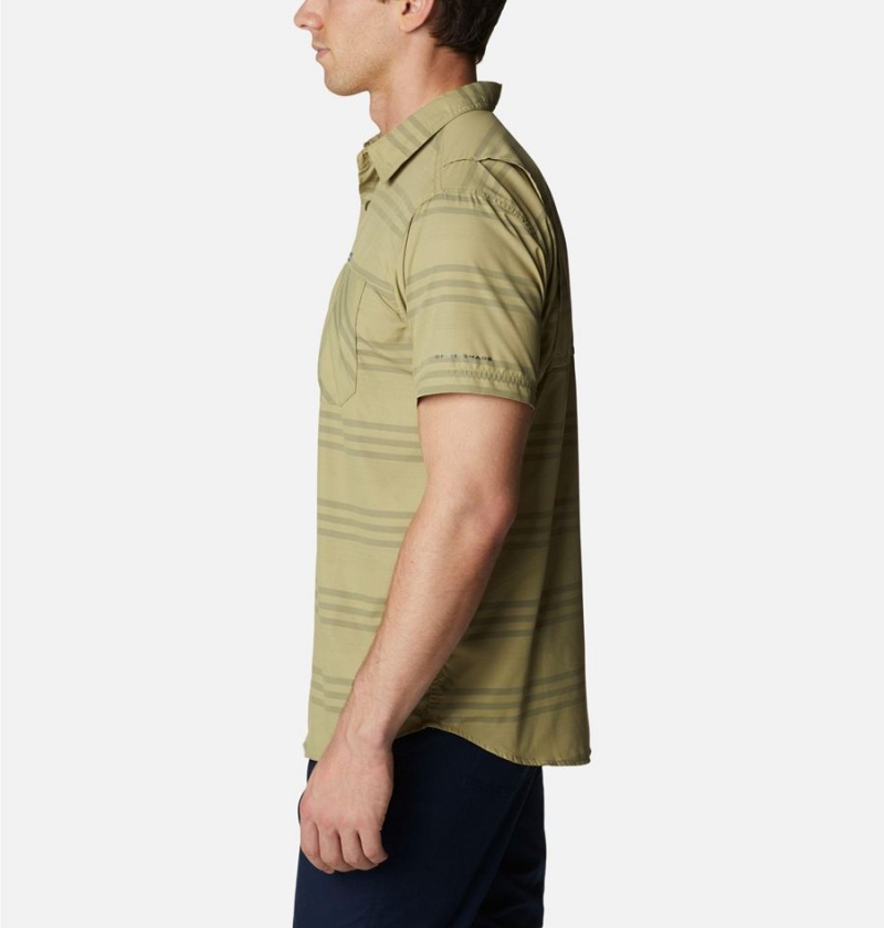 Olive Columbia Homecrest Short Sleeve Men's Shirt | 31527RJXO