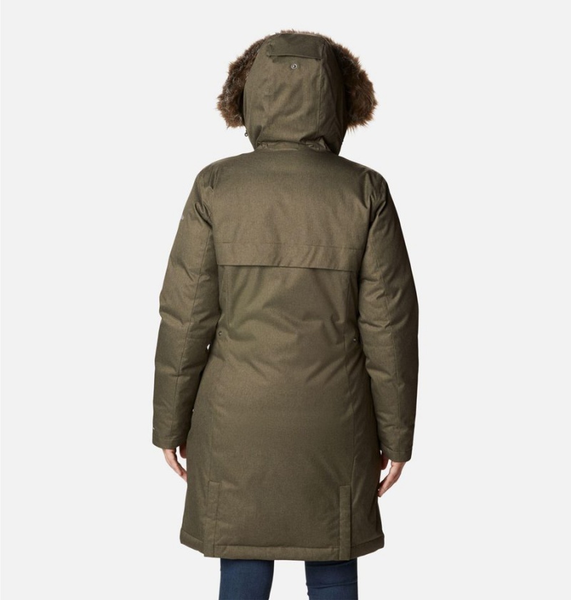 Olive Columbia Juniper Ridge Parka Women's Puffer Jacket | 40895SCPR