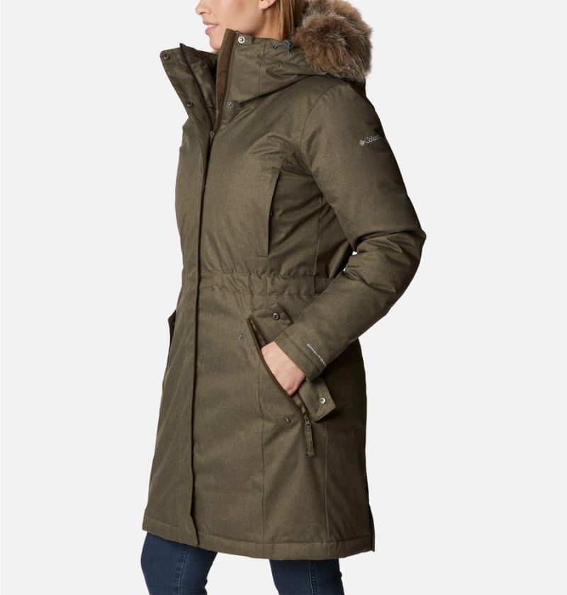 Olive Columbia Juniper Ridge Parka Women's Puffer Jacket | 40895SCPR