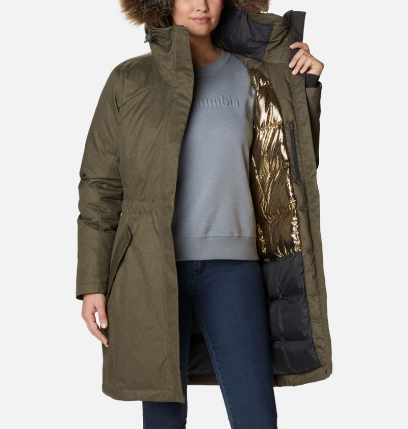 Olive Columbia Juniper Ridge Parka Women's Puffer Jacket | 40895SCPR