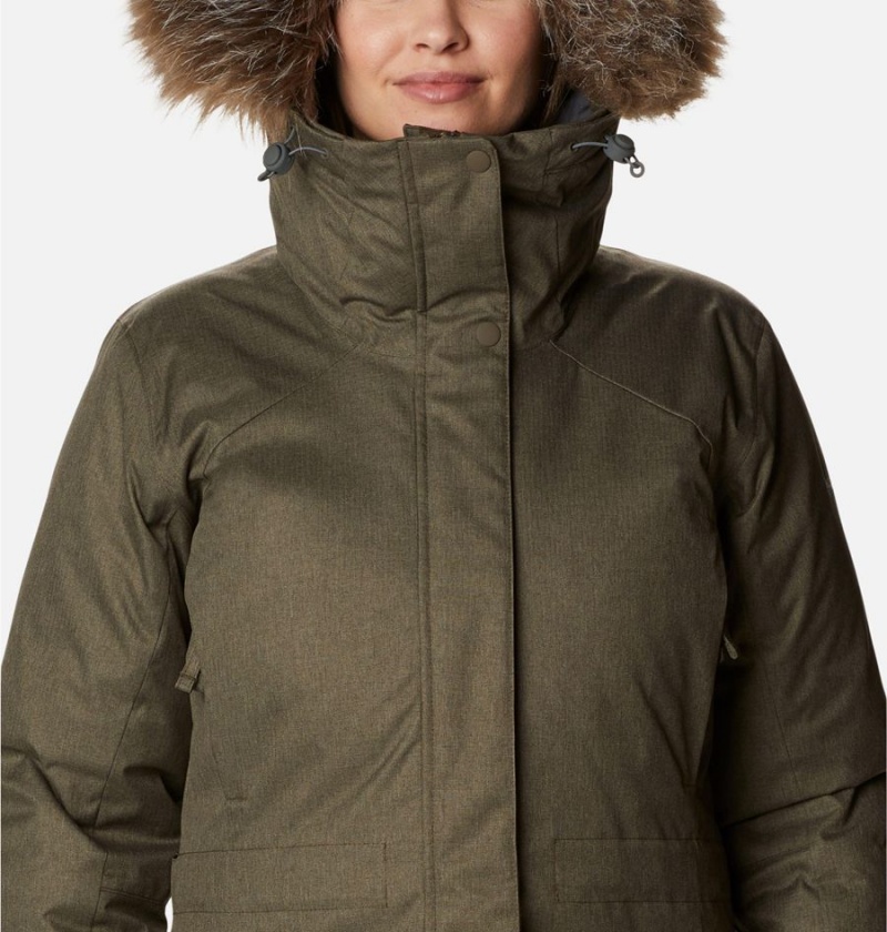 Olive Columbia Juniper Ridge Parka Women's Puffer Jacket | 40895SCPR