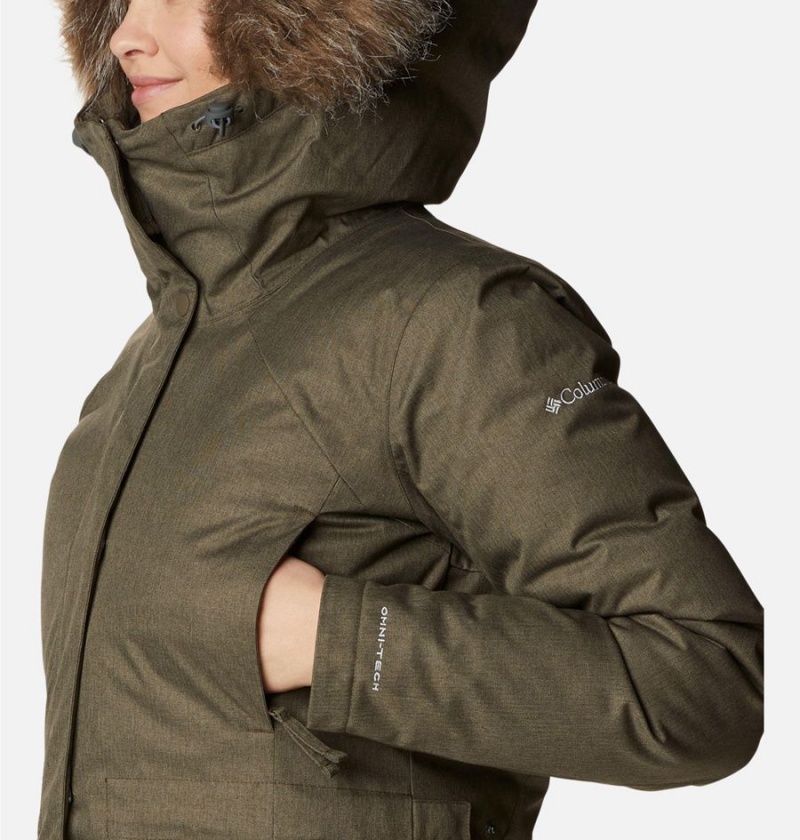 Olive Columbia Juniper Ridge Parka Women's Puffer Jacket | 40895SCPR