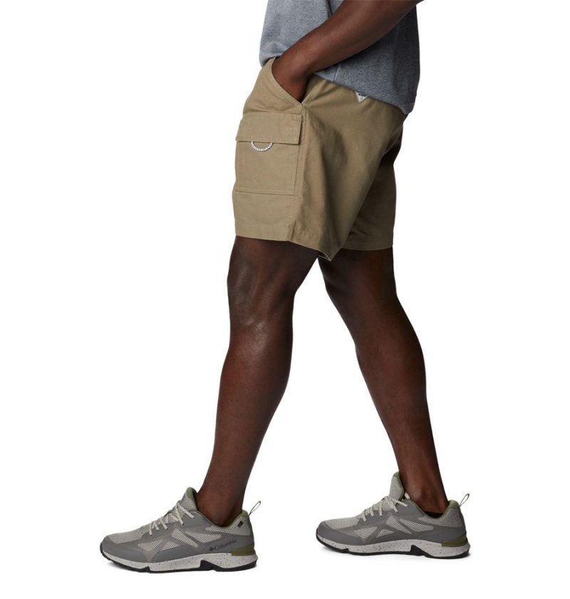 Olive Columbia PFG Brewha II Men's Shorts | 76145MYET