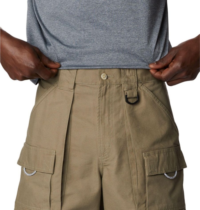 Olive Columbia PFG Brewha II Men's Shorts | 76145MYET