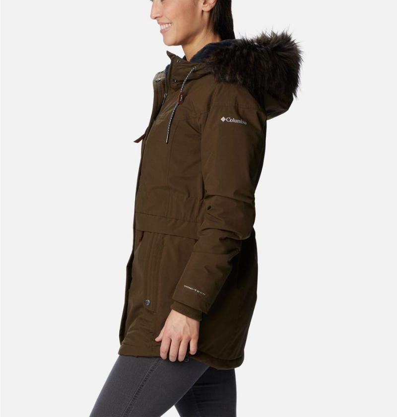 Olive Columbia Payton Pass Insulated Women's Coats | 96375MPEJ