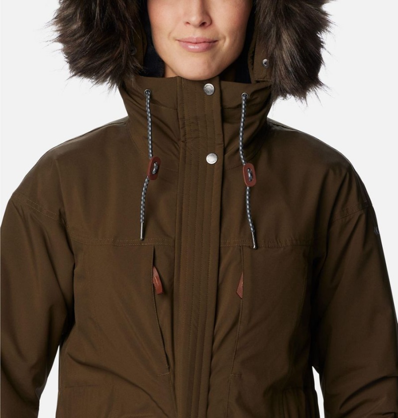 Olive Columbia Payton Pass Insulated Women's Coats | 96375MPEJ