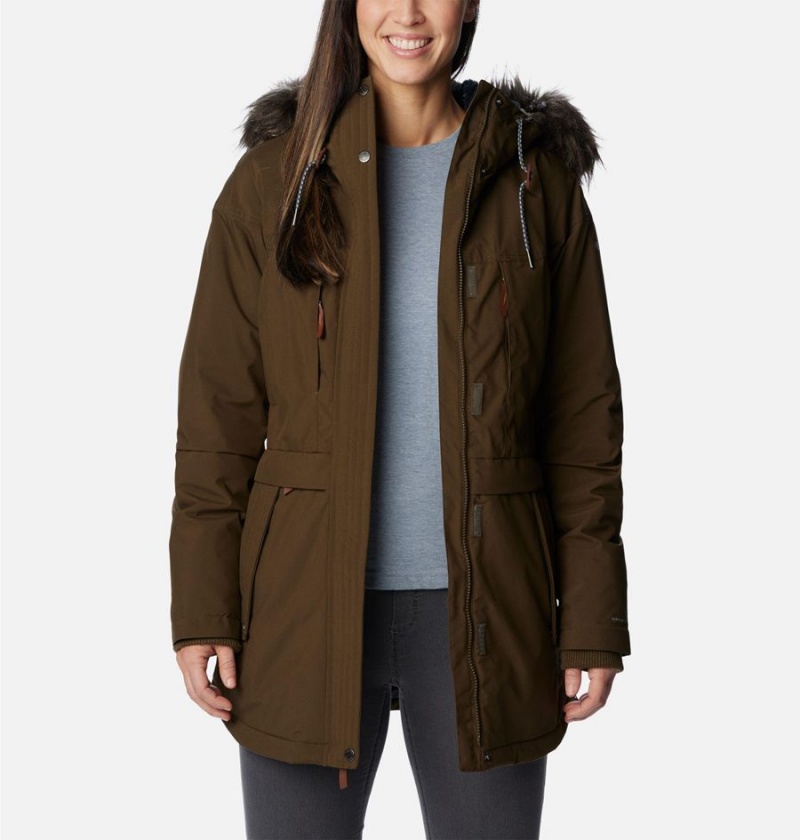 Olive Columbia Payton Pass Insulated Women's Coats | 96375MPEJ