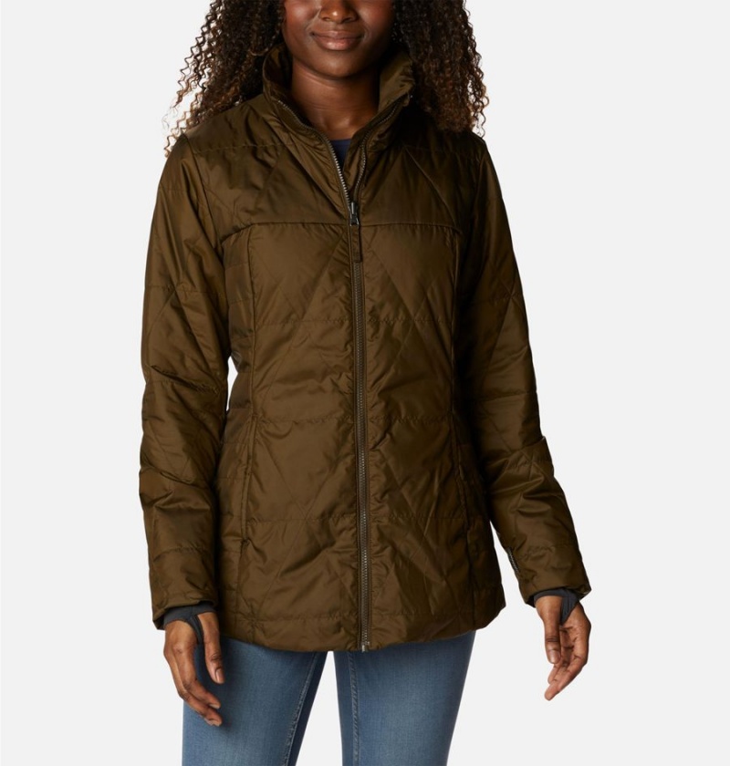 Olive Columbia Payton Pass Interchange Women's Coats | 63790LOFT