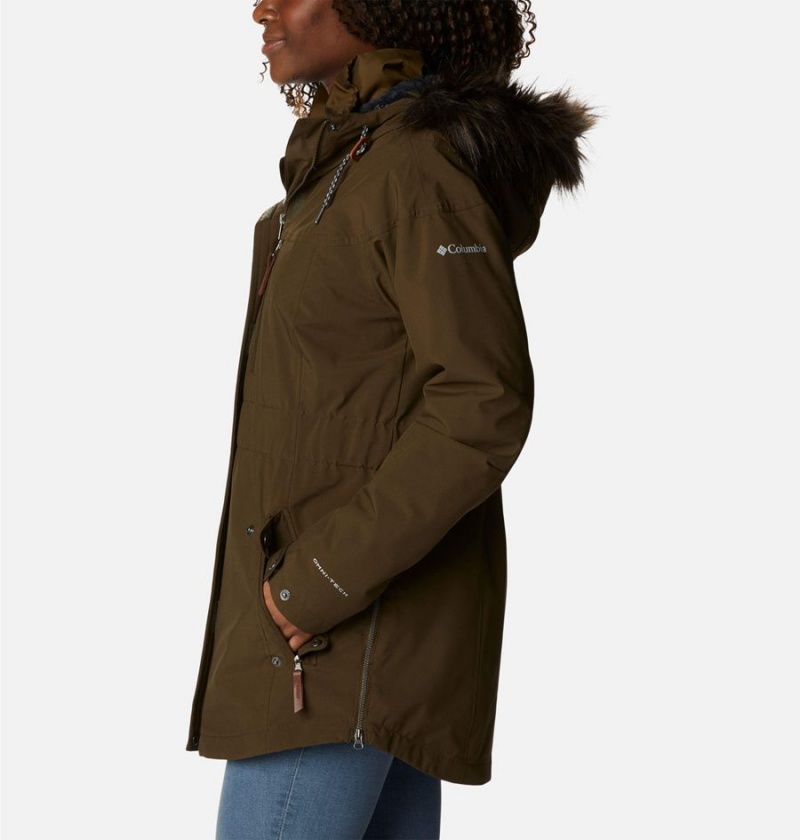 Olive Columbia Payton Pass Interchange Women's Coats | 63790LOFT