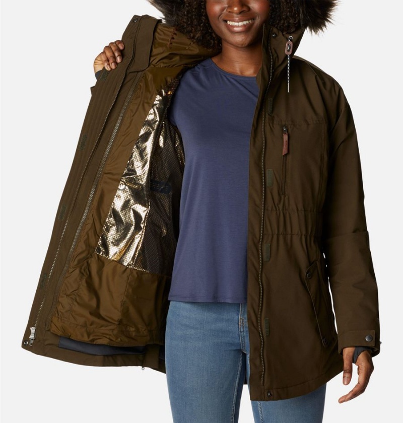 Olive Columbia Payton Pass Interchange Women's Coats | 63790LOFT