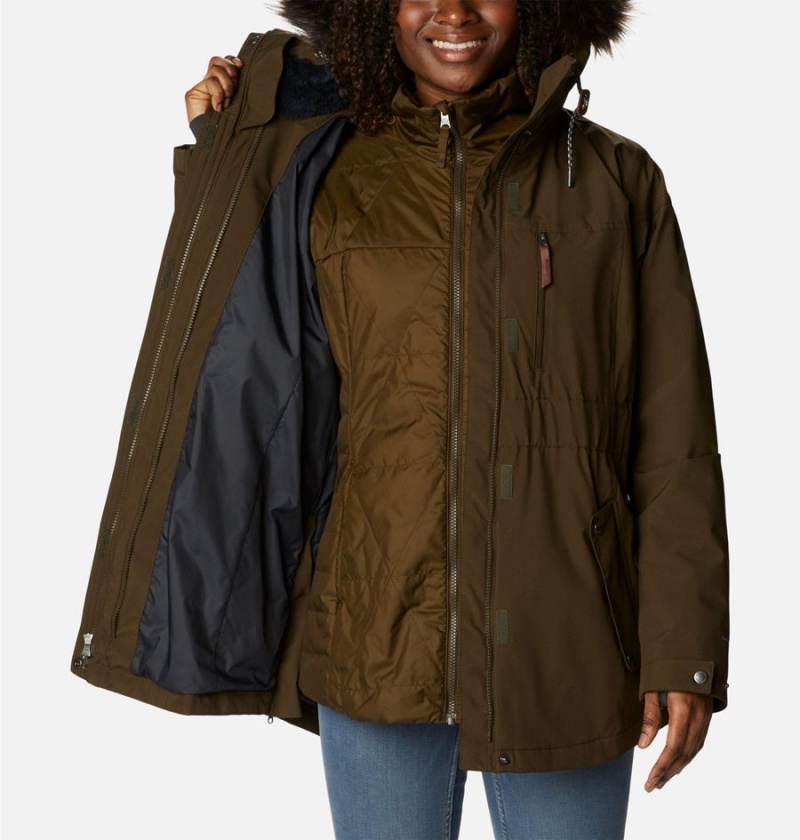 Olive Columbia Payton Pass Interchange Women's Coats | 63790LOFT