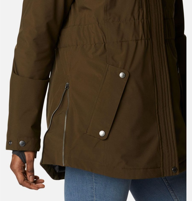 Olive Columbia Payton Pass Interchange Women's Coats | 63790LOFT