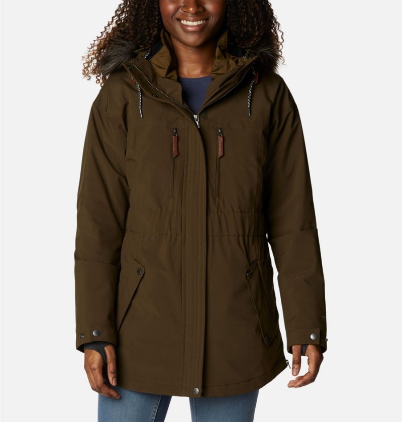 Olive Columbia Payton Pass Interchange Women\'s Coats | 63790LOFT