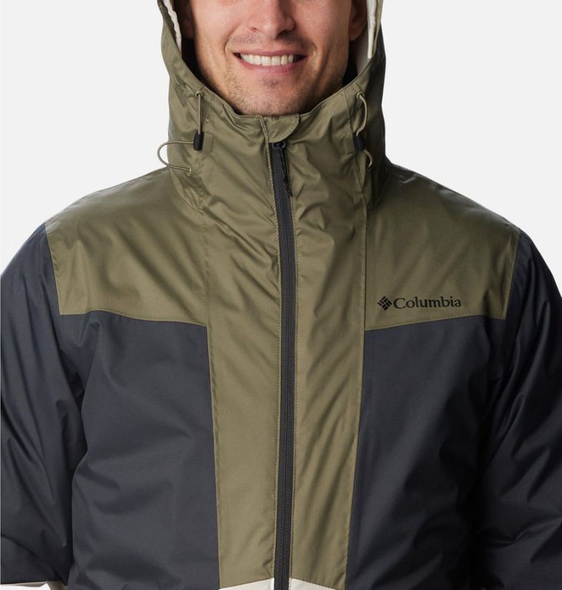 Olive Columbia Wallowa Park Interchange Men's 3 In 1 Jackets | 79503EHLD