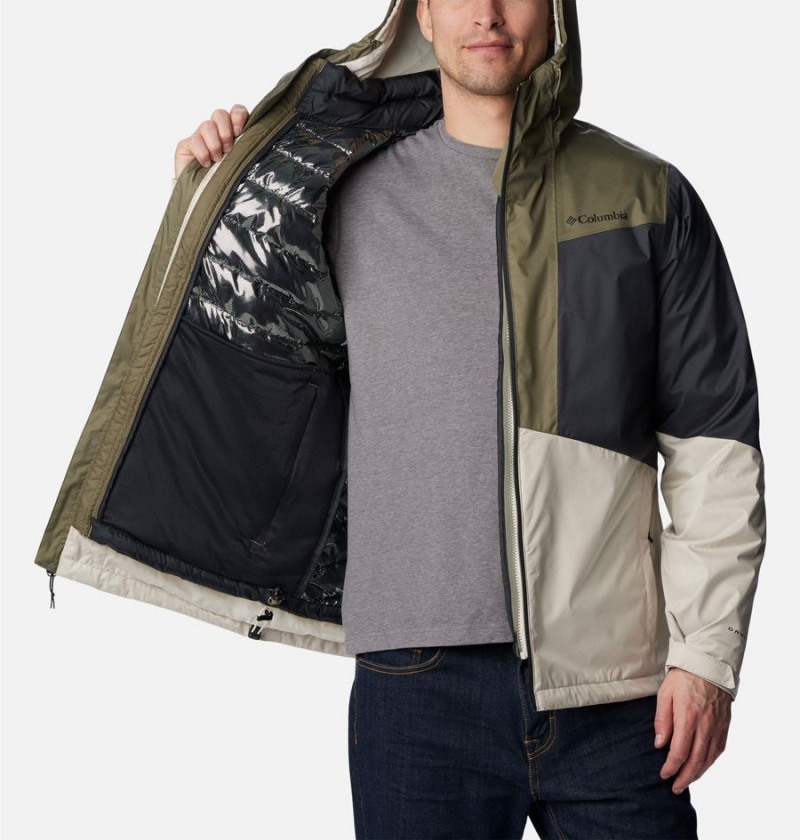 Olive Columbia Wallowa Park Interchange Men's 3 In 1 Jackets | 79503EHLD