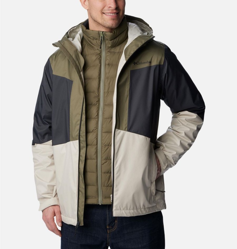 Olive Columbia Wallowa Park Interchange Men's 3 In 1 Jackets | 79503EHLD