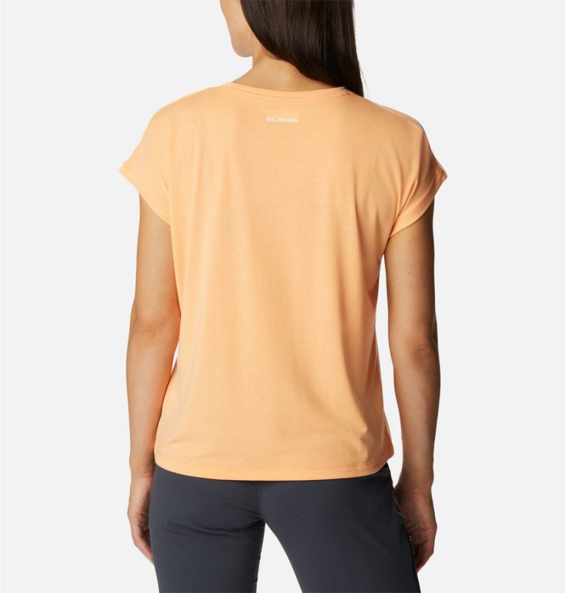 Orange Columbia Boundless Trek Women's T-Shirt | 10385CUKS