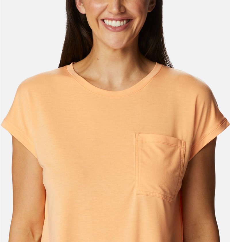 Orange Columbia Boundless Trek Women's T-Shirt | 10385CUKS