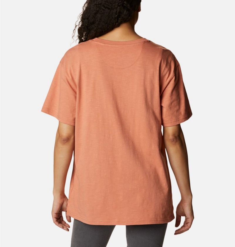 Orange Columbia Break It Down Women's T-Shirt | 19762HQEI