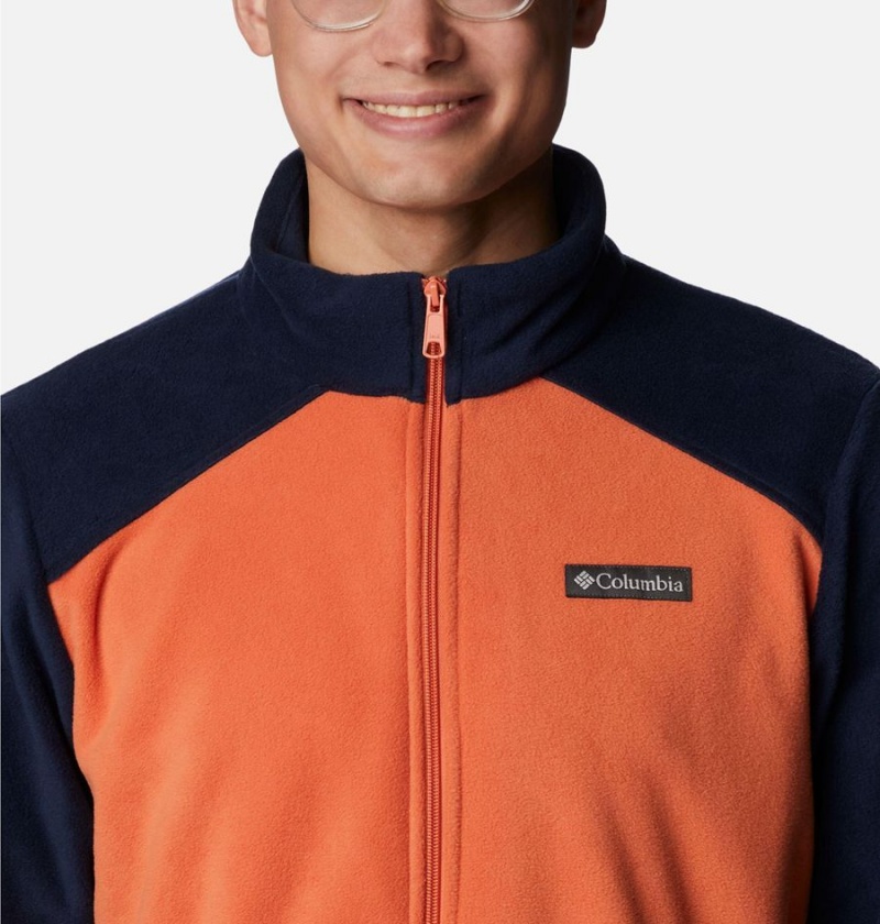 Orange Columbia Castle Dale Full Zip Men's Fleece Jacket | 23187PSXF