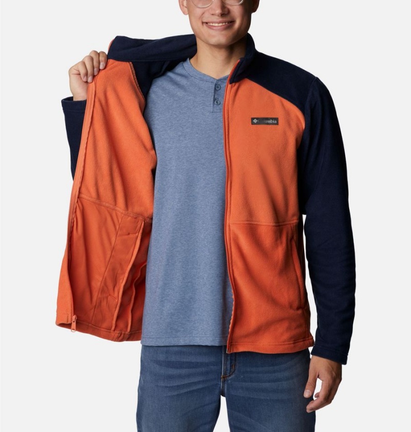 Orange Columbia Castle Dale Full Zip Men's Fleece Jacket | 23187PSXF