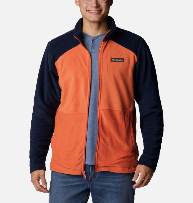 Orange Columbia Castle Dale Full Zip Men's Fleece Jacket | 23187PSXF