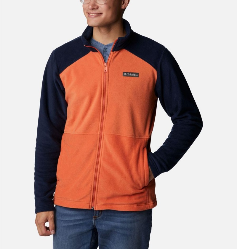 Orange Columbia Castle Dale Full Zip Men\'s Fleece Jacket | 23187PSXF