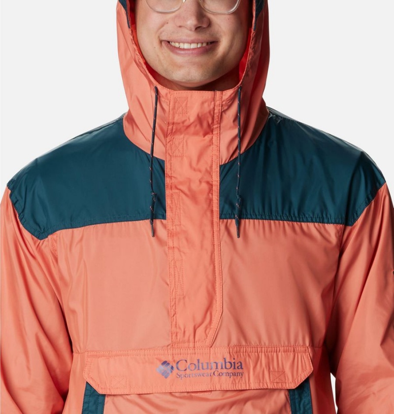 Orange Columbia Challenger Men's Windbreaker | 10268TQFV