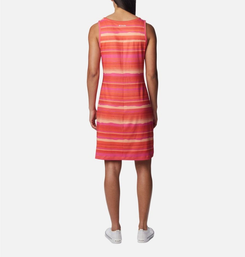 Orange Columbia Chill River Printed Women's Dress | 60927TCGD